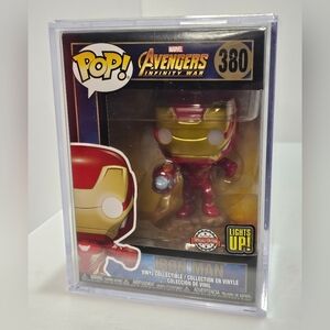 Funko Pop Marvel Avengers Infinity War 380 Iron Man Special Edition Lights Up!